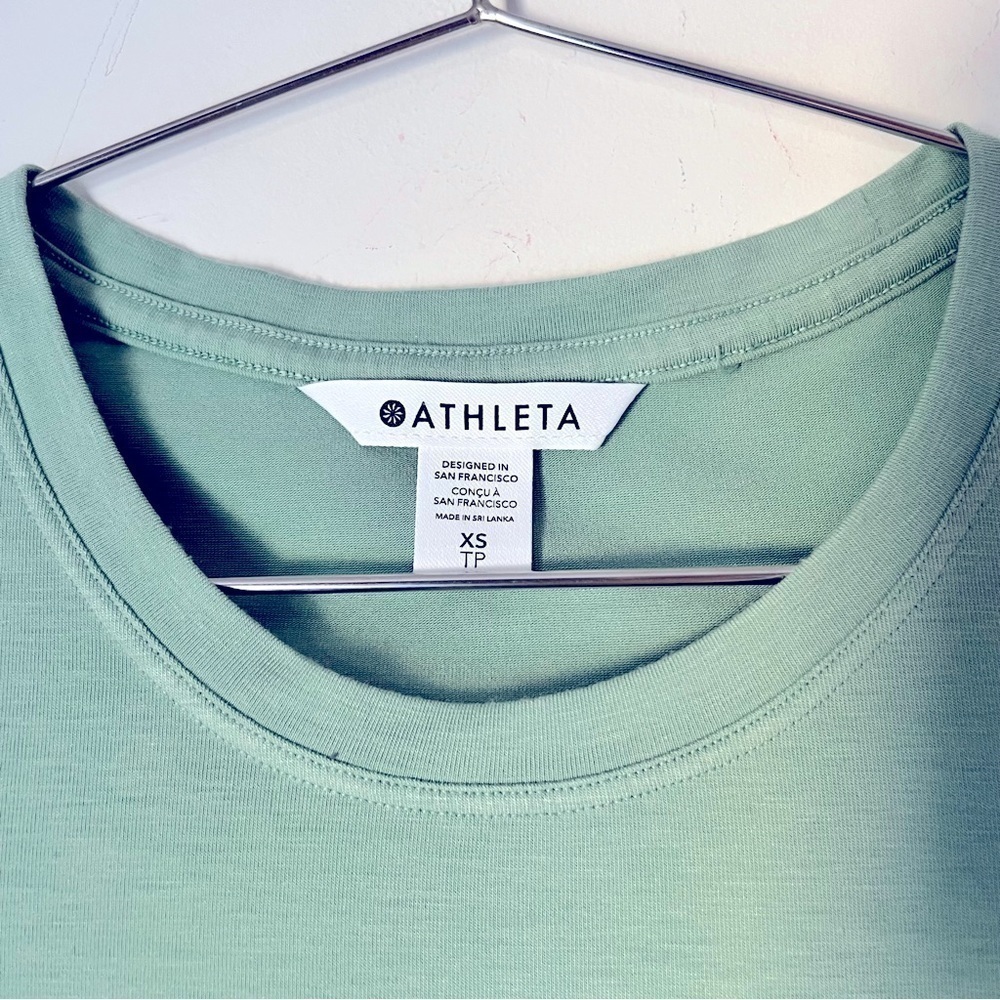 Athleta Intention Tee Split Shoulder Active Stret… - image 3